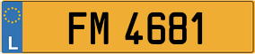 Trailer License Plate